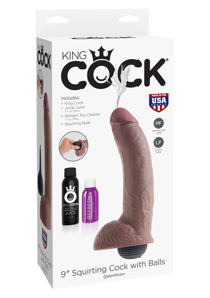 Pipedream King Cock Squirting Cock 9' BROWN - 0