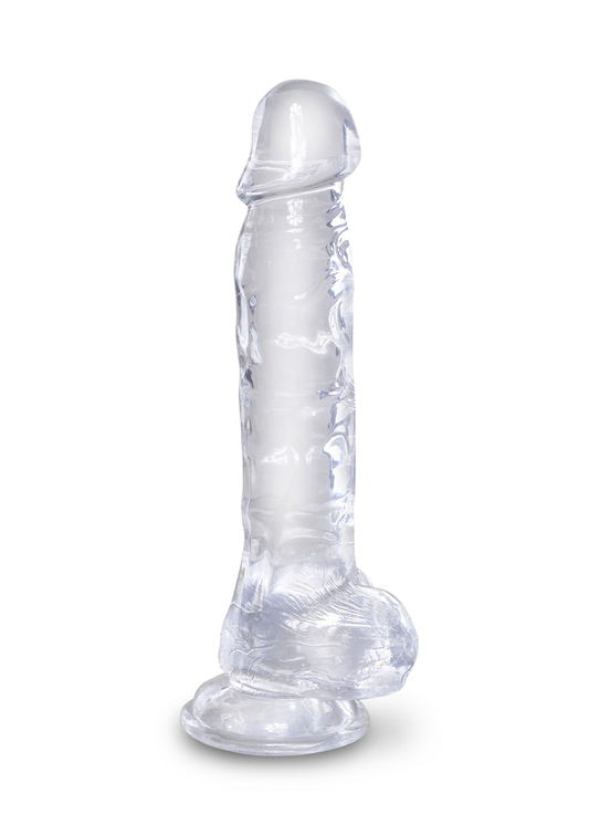 Pipedream King Cock Clear - 8' with Balls