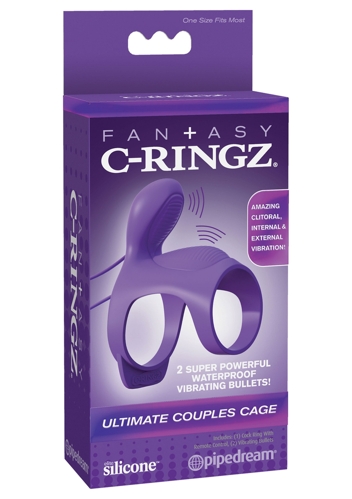 Pipedream Fantasy C-Ringz Ultimate Couples Cage PURPLE - 0