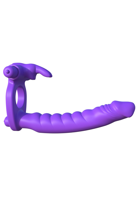 Pipedream Fantasy C-Ringz - Silicone Double Penetrator Rabbit