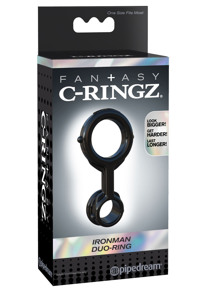 Pipedream Fantasy C-Ringz Ironman Duo-Ring BLACK - 1