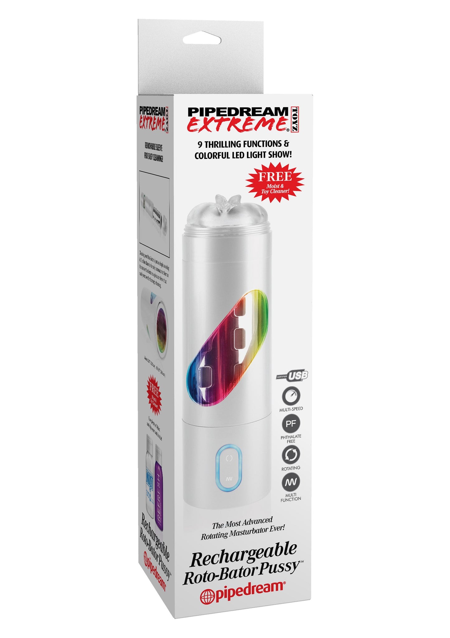 Pipedream PDX Extreme Rechargeable Roto-Bator Pussy SKIN - 1