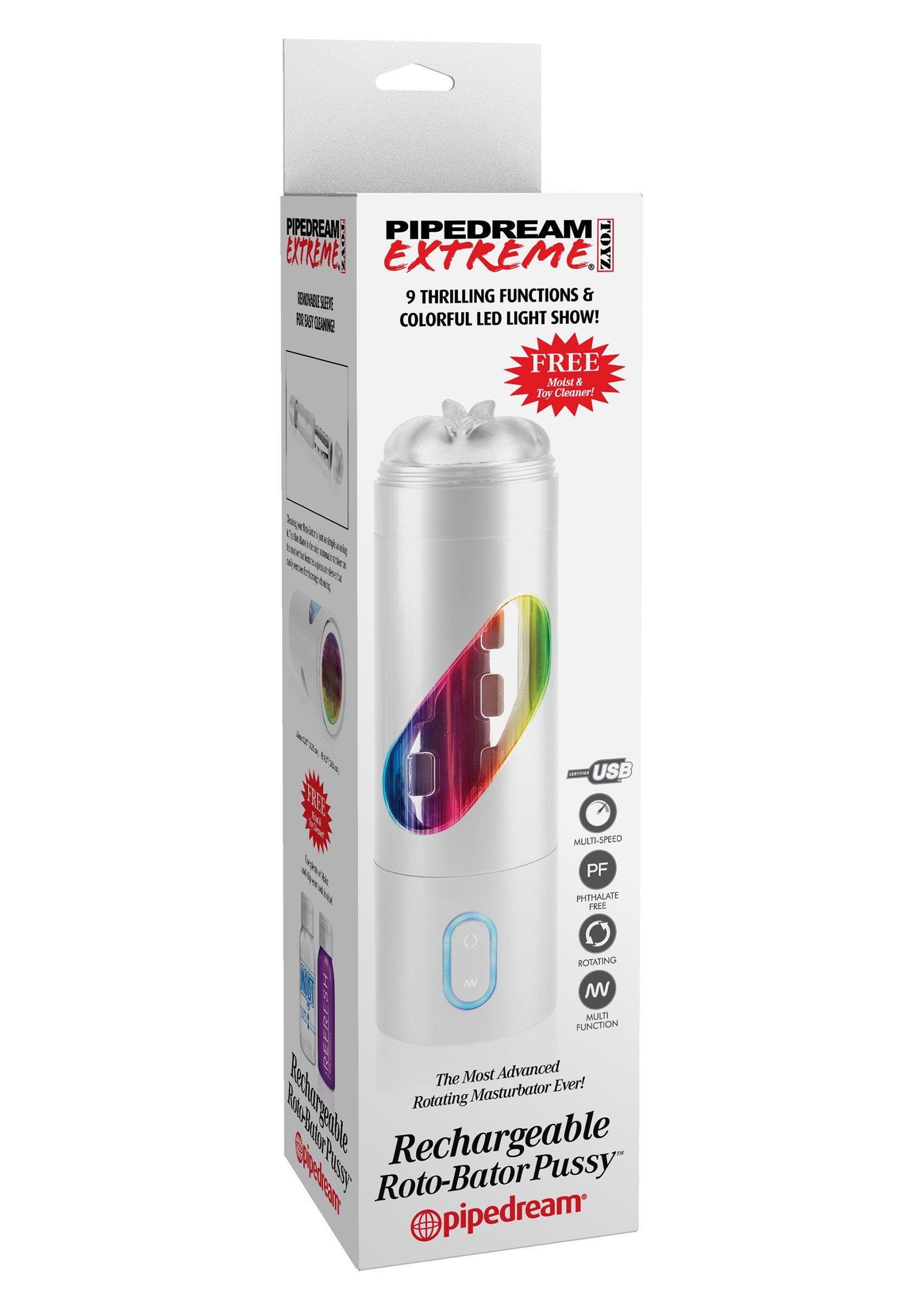 Pipedream PDX Extreme Rechargeable Roto-Bator Pussy SKIN - 1
