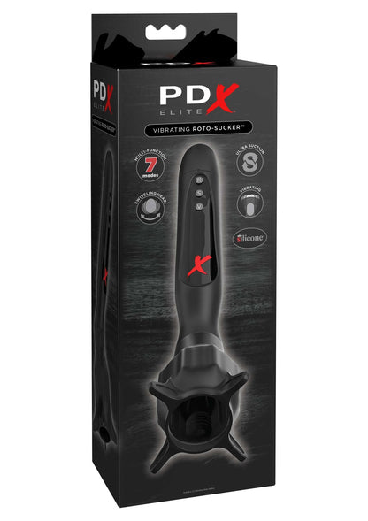 Pipedream PDX Elite Elite Vibrating Roto Sucker BLACK - 0