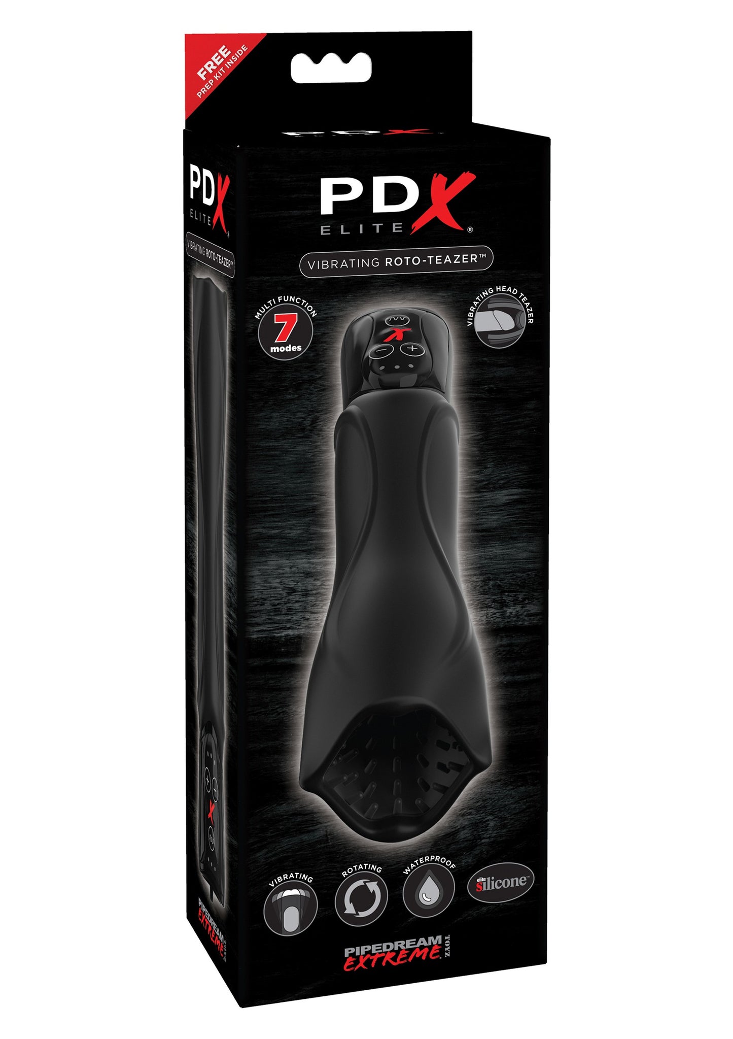Pipedream PDX Elite Elite Vibrating Roto Teaser BLACK - 2