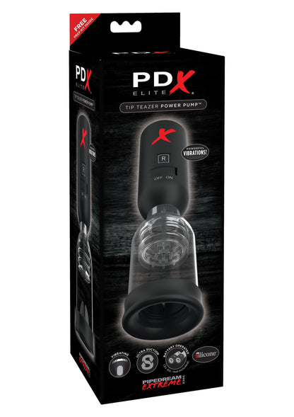Pipedream PDX Elite Elite Tip Teazer Power Pump BLACK - 0