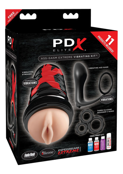 Pipedream PDX Elite Elite Ass Gasm Vibrating Kit BLACK - 6