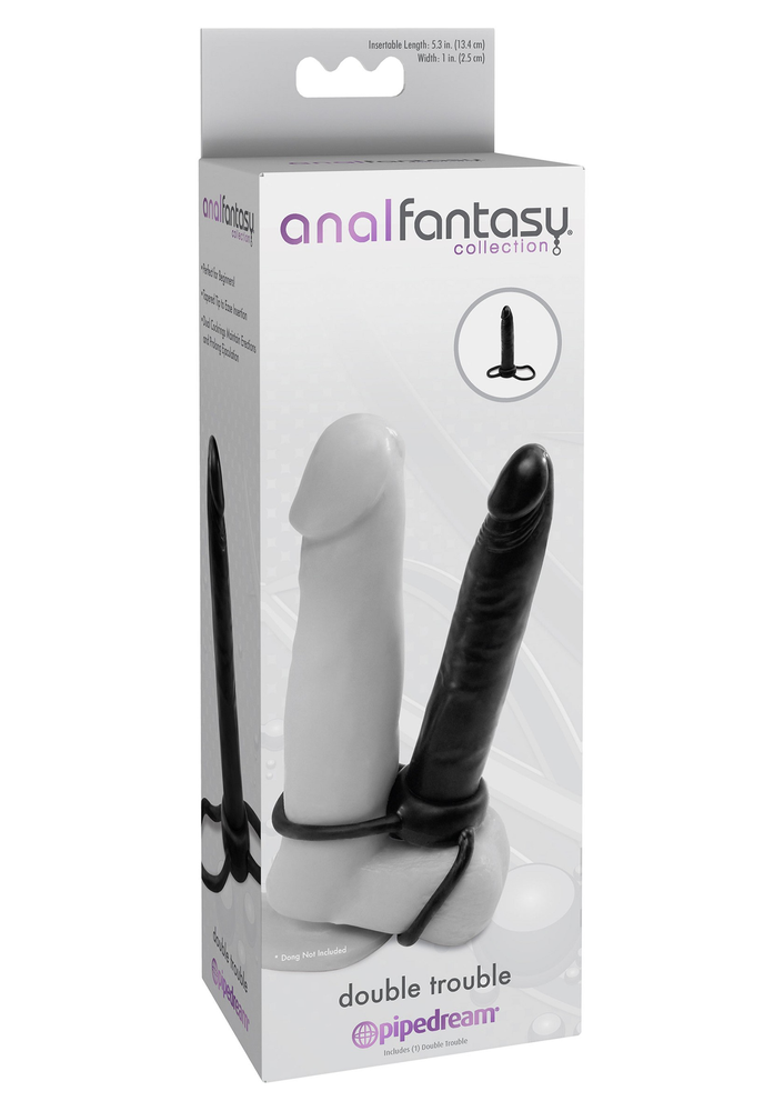 Pipedream Anal Fantasy Double Trouble BLACK - 0