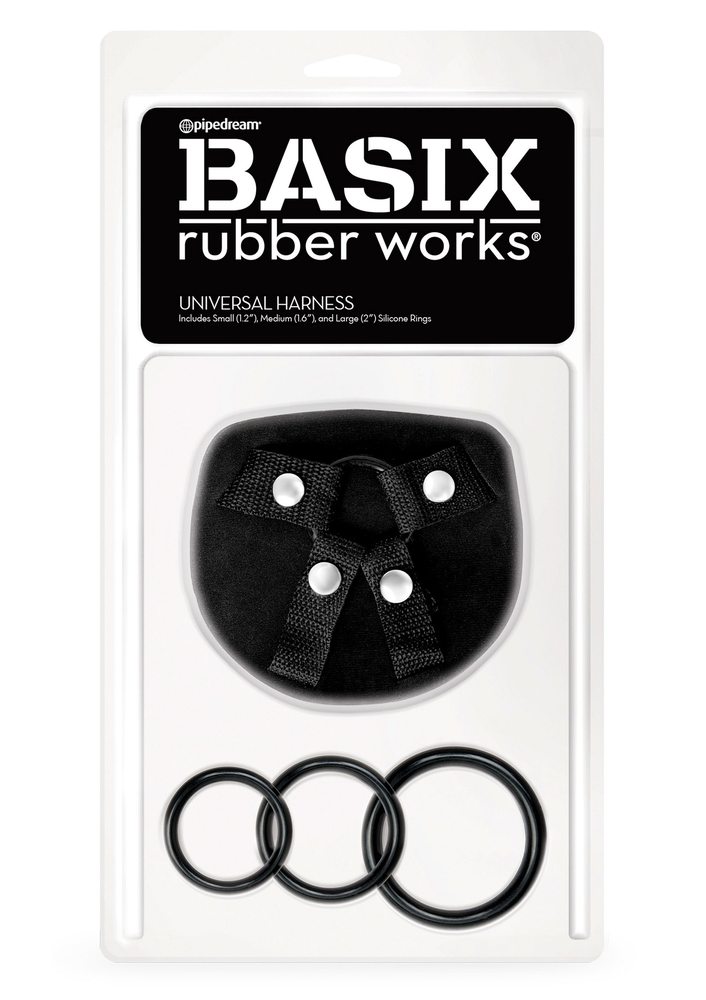 Pipedream Basix Universal Harness BLACK O/S - 2