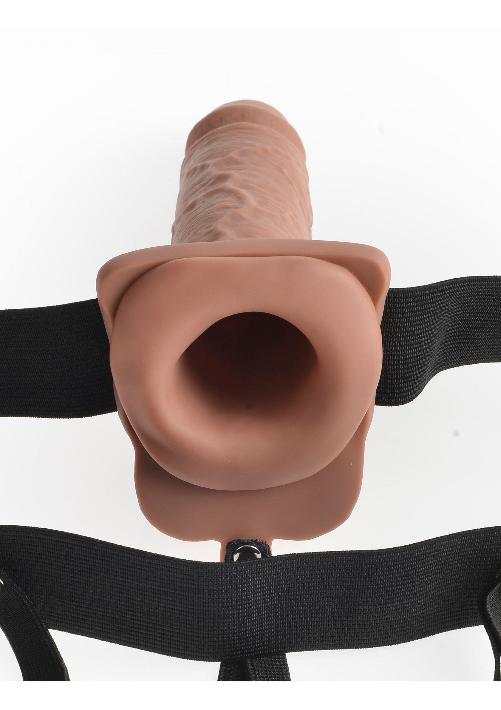 Pipedream Fetish Fantasy 7' Hollow Strap On Remote CARAMEL - 3