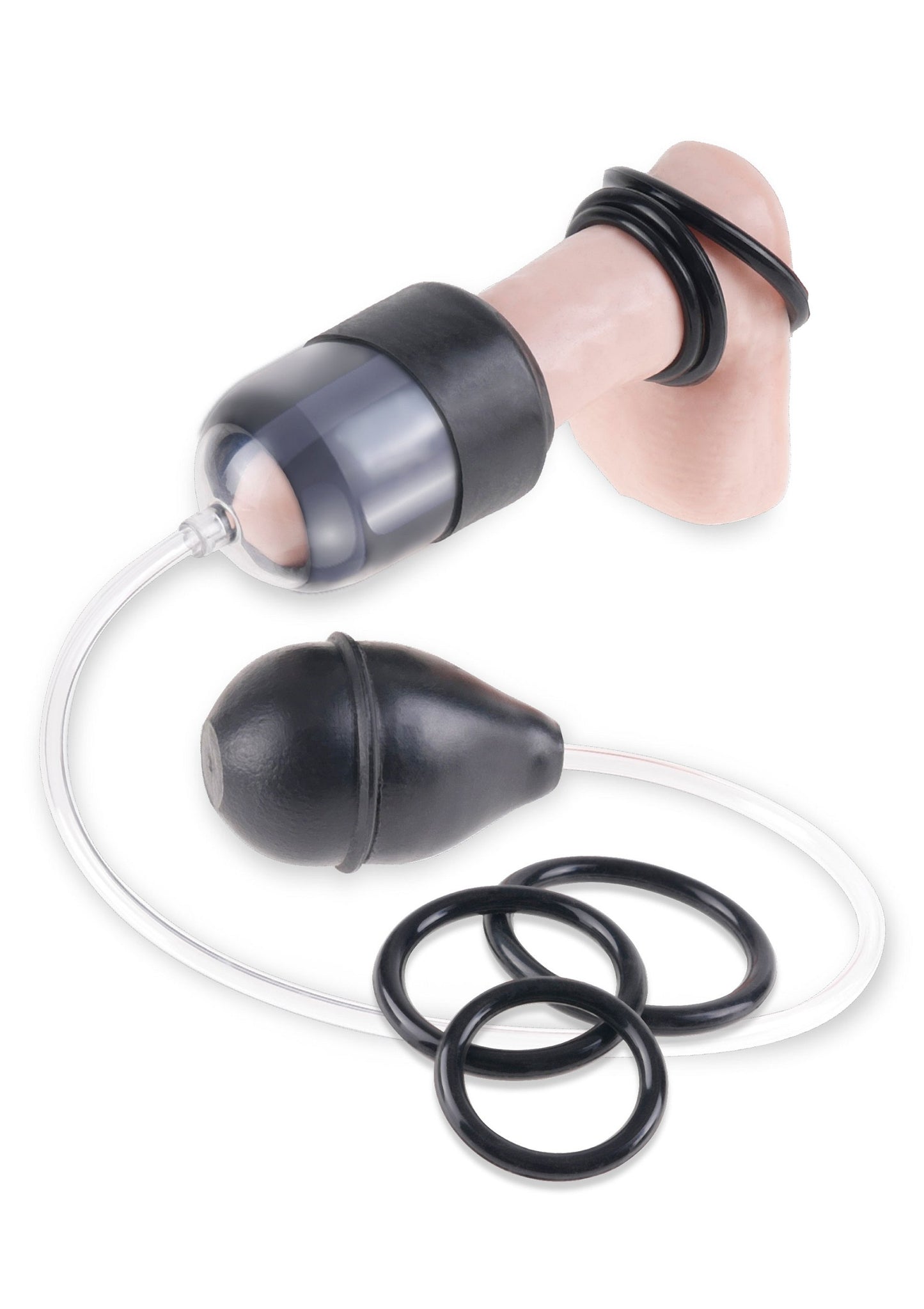 Pipedream Fetish Fantasy Suck N'Stroke Head Pump BLACK - 0