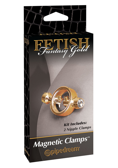 Pipedream Fetish Fantasy Gold Magnetic Clamps GOLD - 1