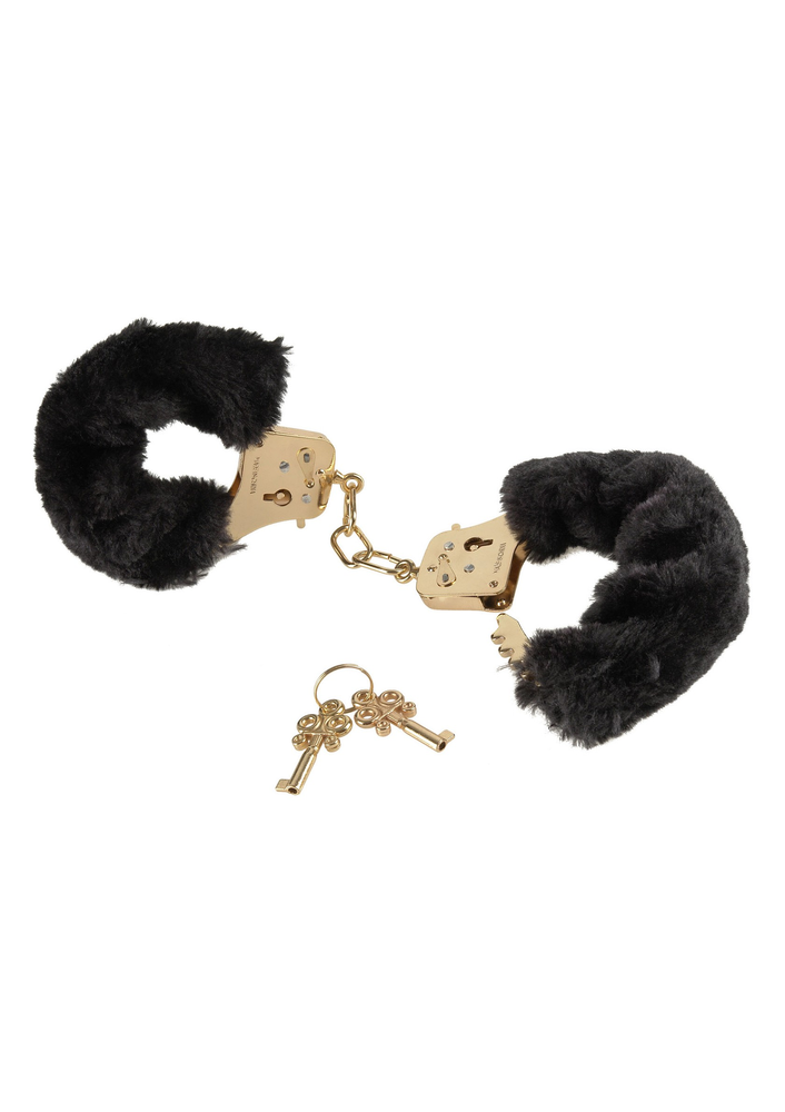 Pipedream Fetish Fantasy Gold Deluxe Furry Cuffs GOLD - 0