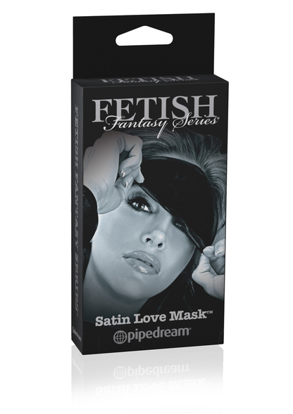 Pipedream Fetish Limited Edition Satin Love Mask BLACK - 1