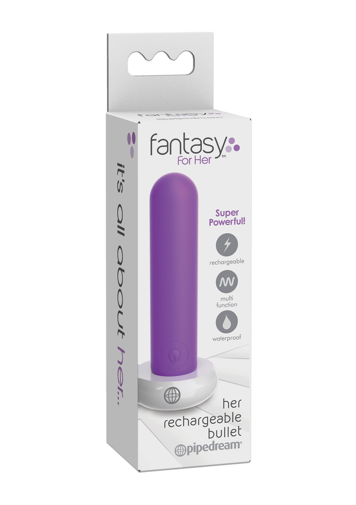 Pipedream Fantasy For Her Her Rechargeable Bullet PURPLE - 3
