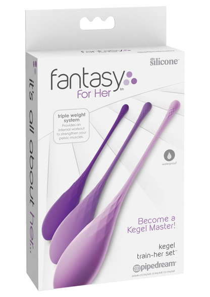 Pipedream Fantasy For Her Kegel Train-Her Set PURPLE - 1