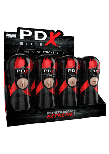 Pipedream PDX Elite Vibrating Stroker Displ 12 Pcs SKIN - 1