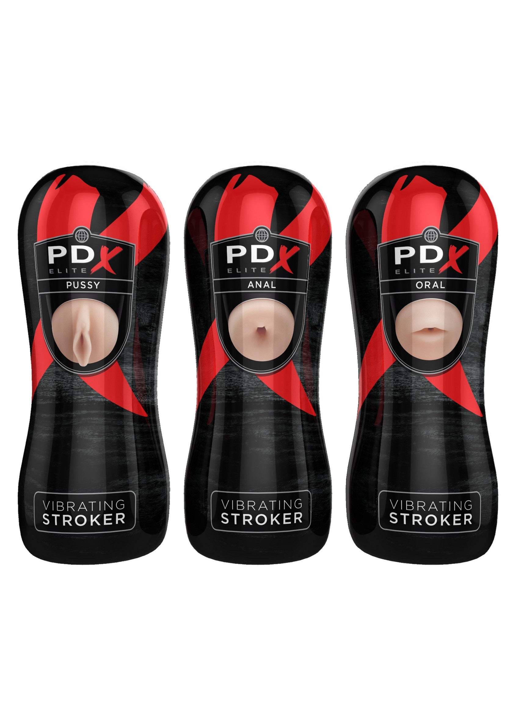 Pipedream PDX Elite Vibrating Stroker Displ 12 Pcs SKIN - 0