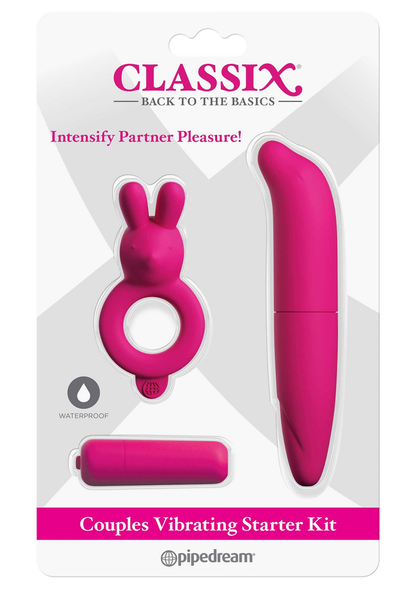 Pipedream Classix Couples Vibrating Starter Kit PINK - 5