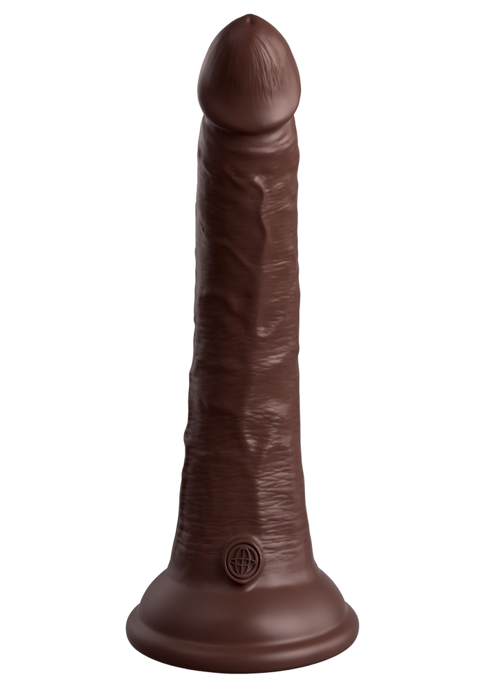 Pipedream King Cock Elite 7' 2Density Silicone Cock BROWN - 4