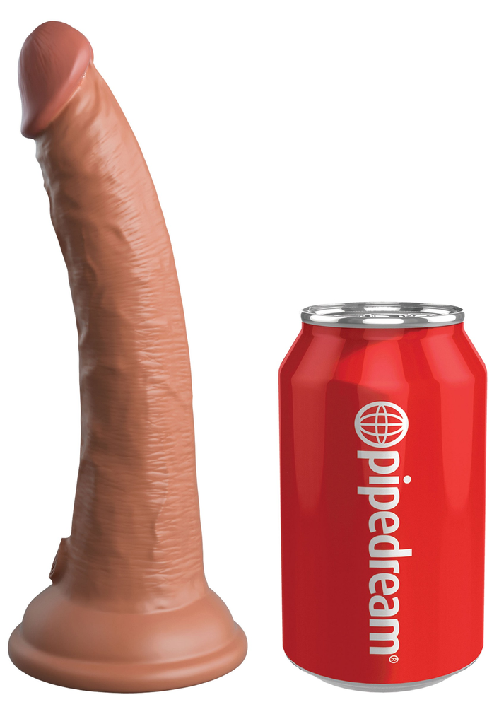 Pipedream King Cock Elite 7' 2Density Silicone Cock CARAMEL - 2