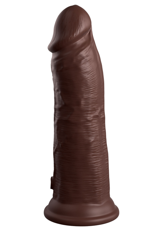 Pipedream King Cock Elite - 8' Silicone Dual Density Cock - Bruine huidskleur