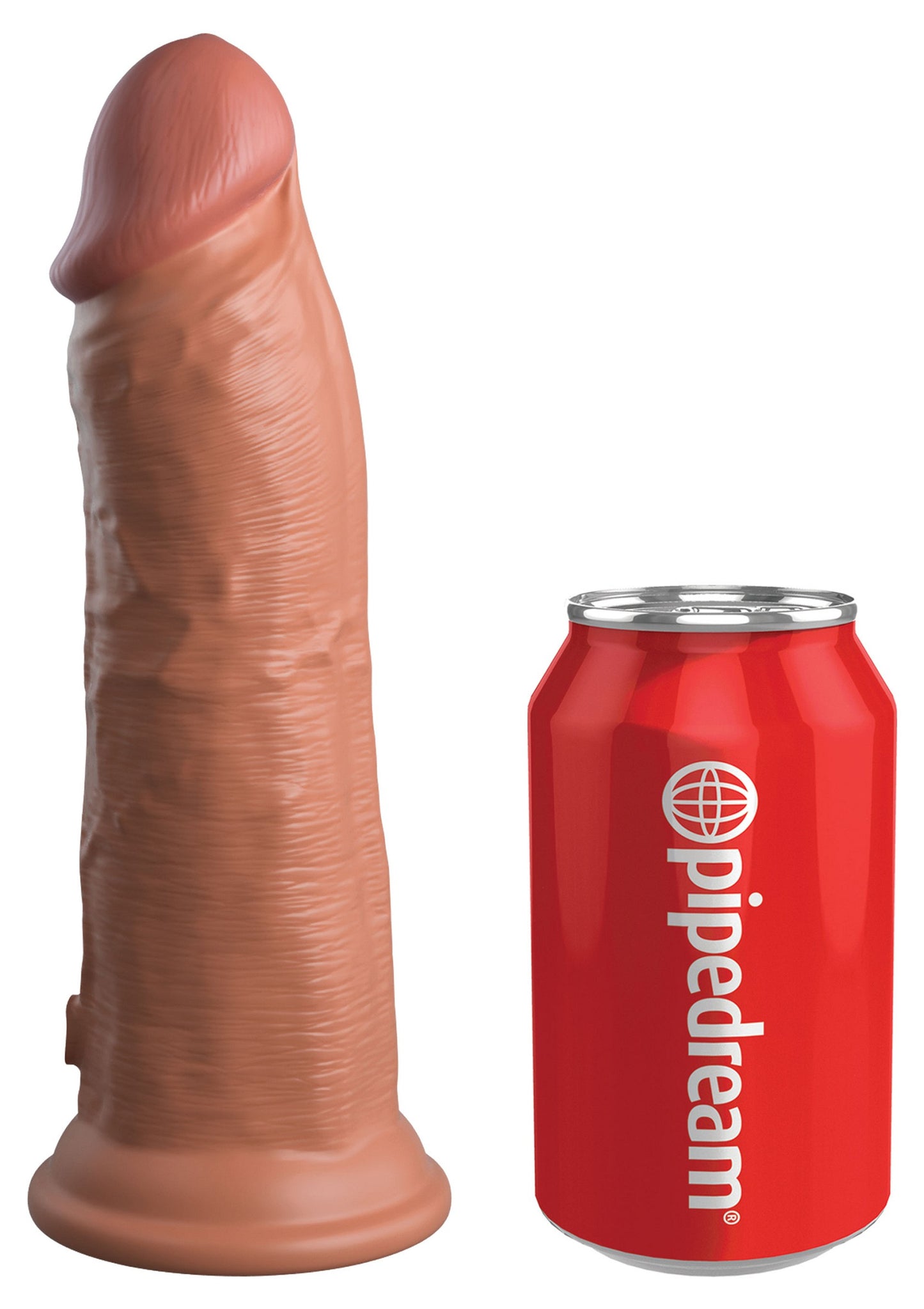 Pipedream King Cock Elite - 8' Vibrating Silicone Dual Density Cock CARAMEL - 2