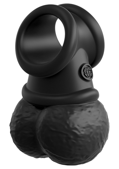 Pipedream King Cock Elite The Crown Jewels - Vibrating BLACK - 1