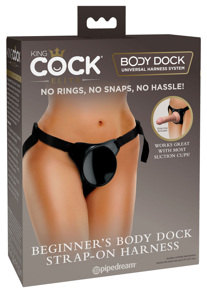 Pipedream King Cock Elite Beginners Body Dock Harness BLACK - 5