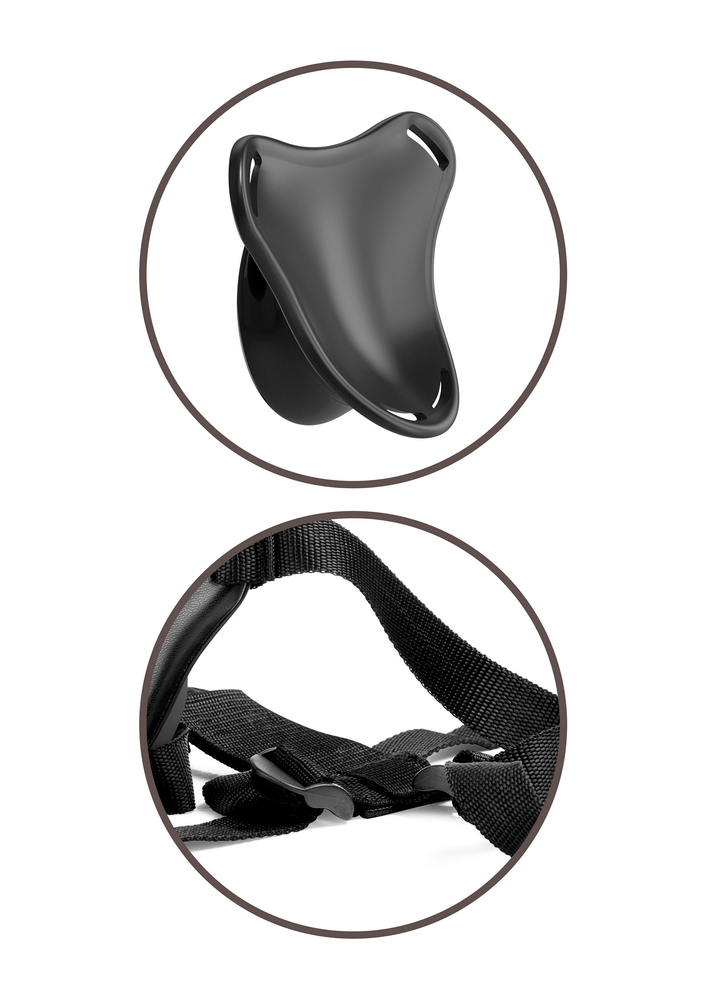 Pipedream King Cock Elite Beginners Body Dock Harness BLACK - 6