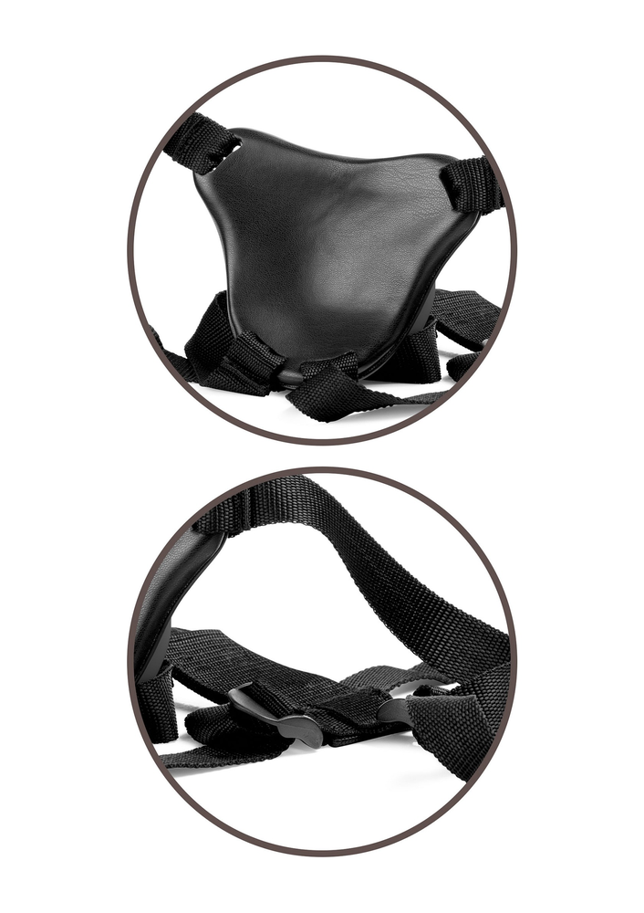 Pipedream King Cock Elite Comfy Body Dock Harness BLACK - 5