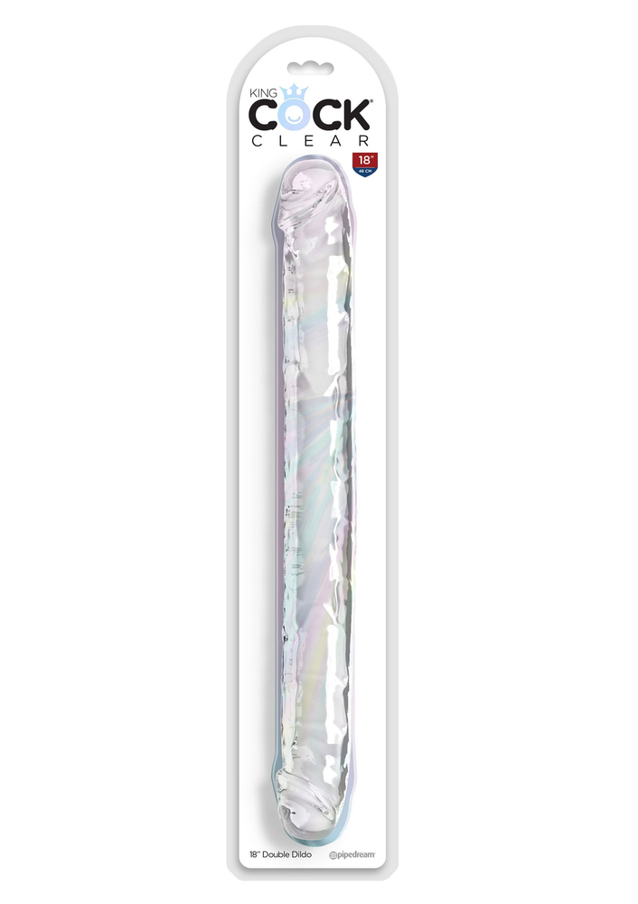 Pipedream King Cock Clear Double Dildo 18 Inch TRANSPA - 1