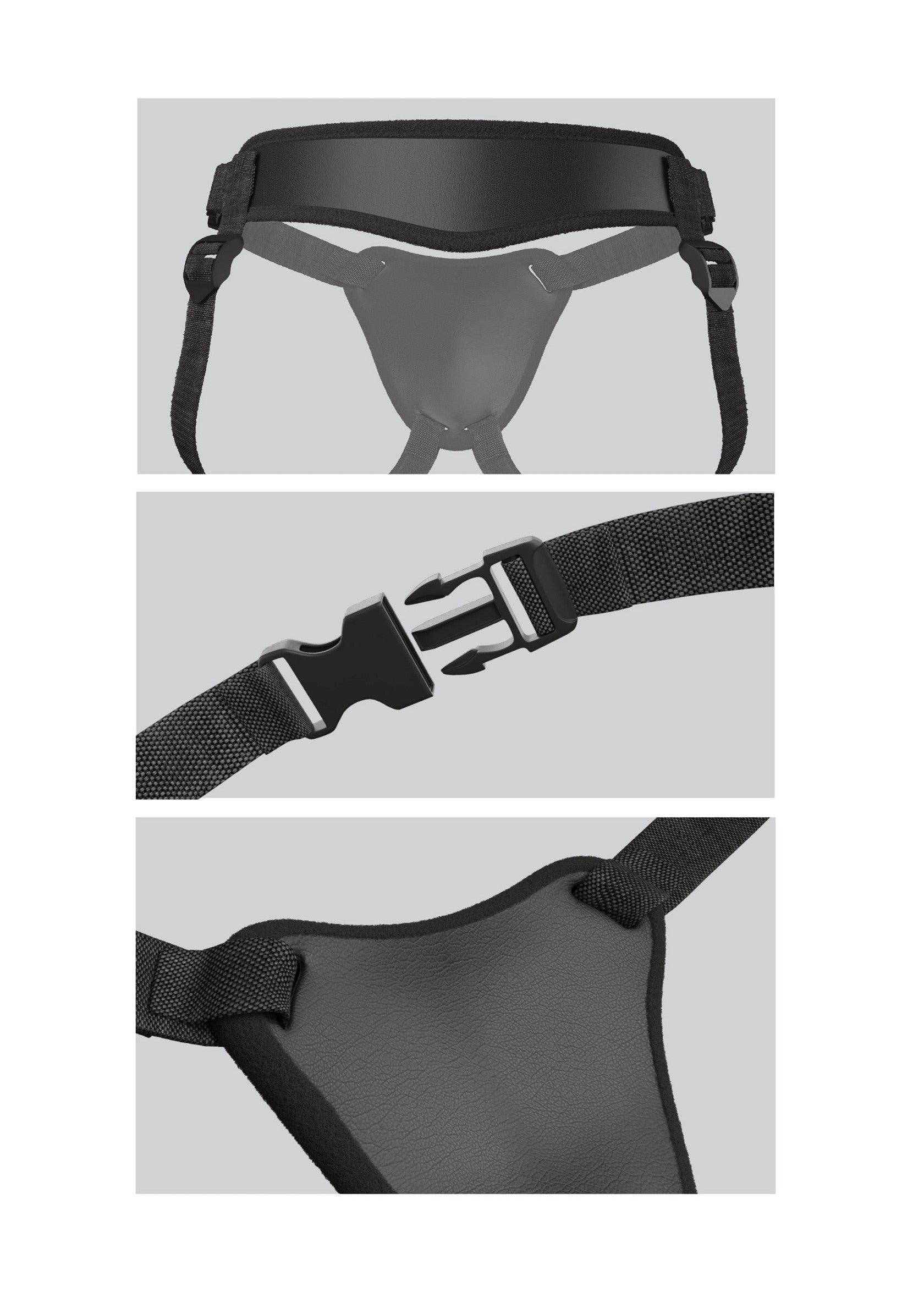 Pipedream Body Dock Elite Harness BLACK - 0