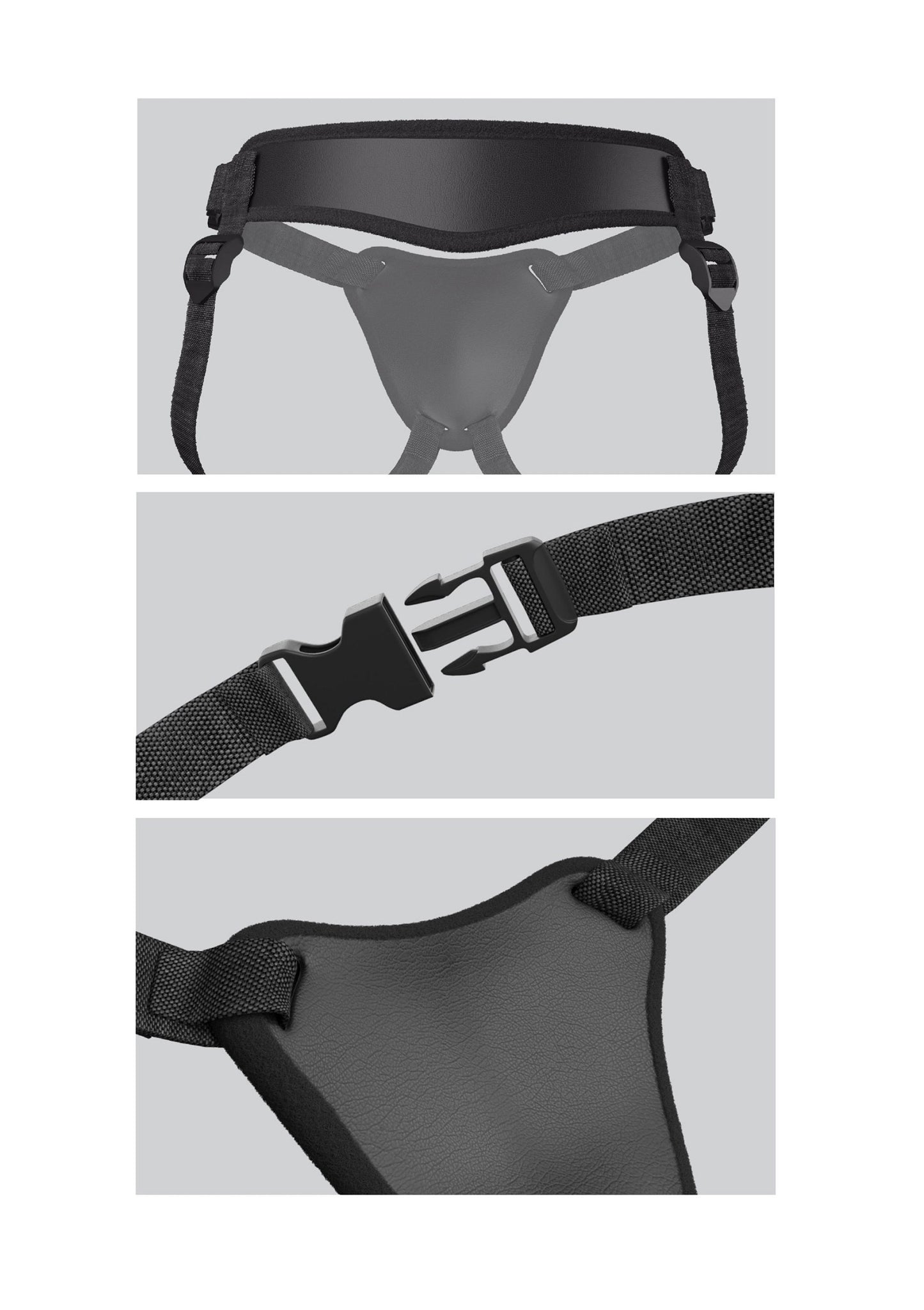 Pipedream Body Dock Elite Mini Harness BLACK - 0