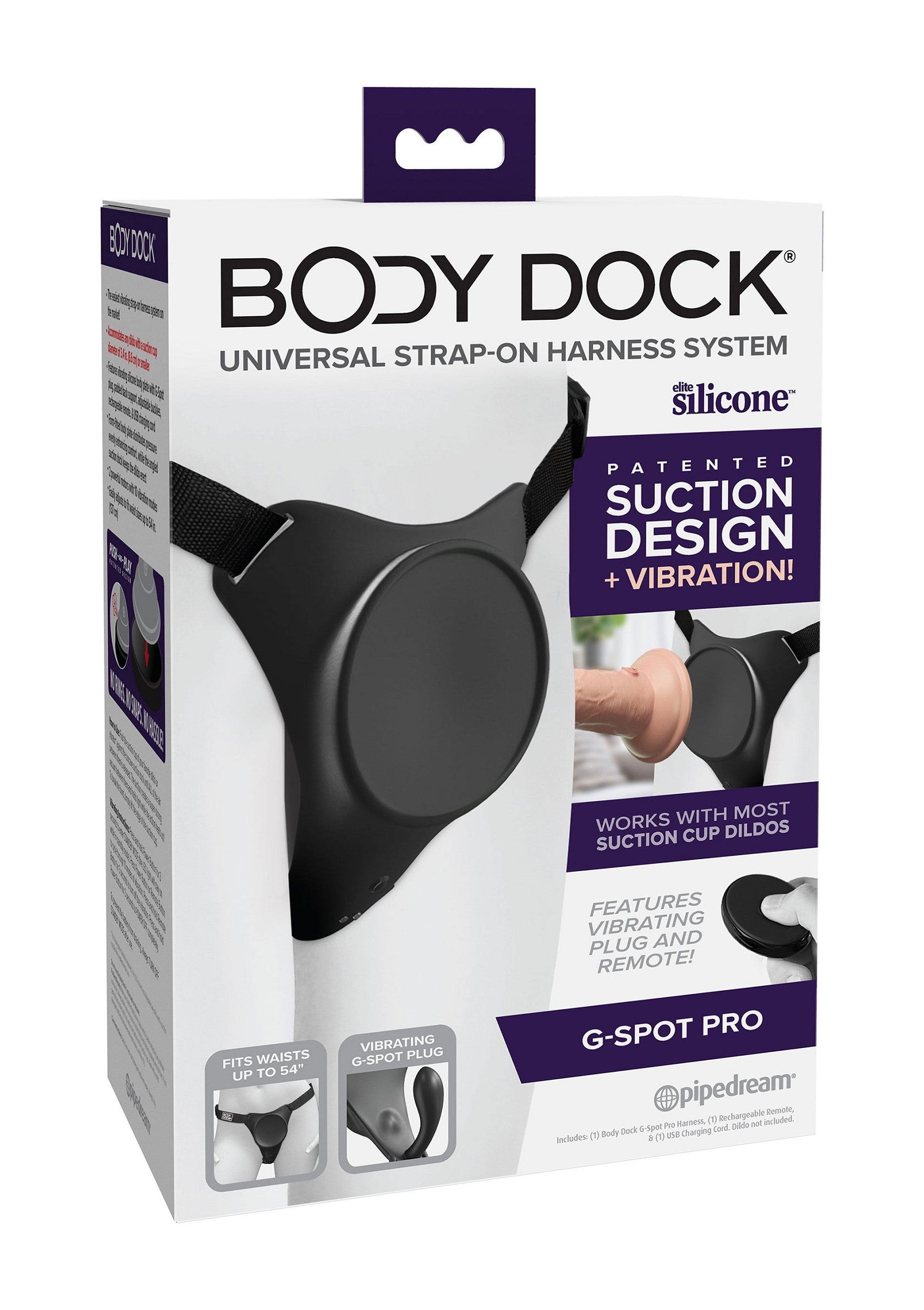Pipedream Body Dock G-Spot Pro Harness BLACK - 5