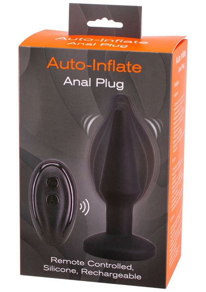 Seven Creations Auto Inflate Anal Plug BLACK - 0