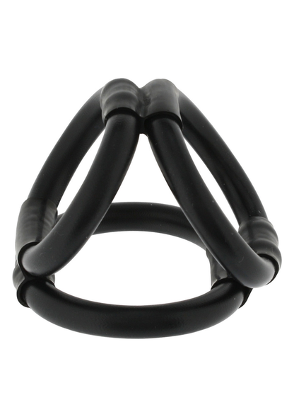 Seven Creations Tri Ring Cock Cage BLACK - 0