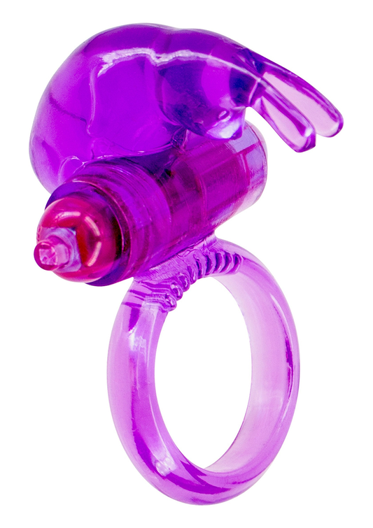 Seven Creations Rabbit Vibrating Cockring - Paars