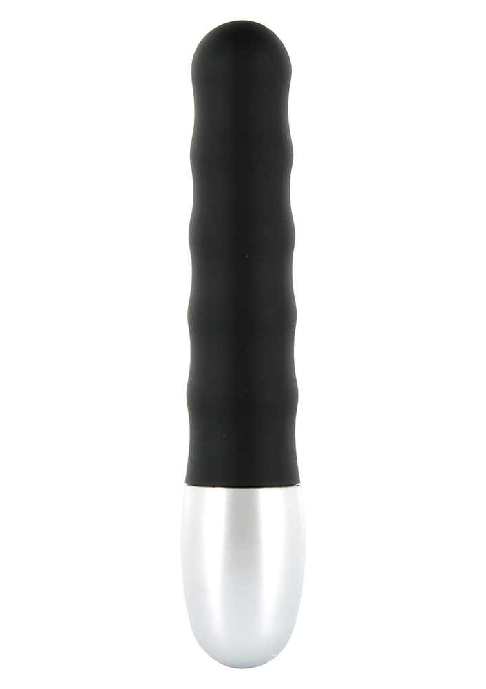 Seven Creations Discretion Ribbed Vibrator BLACK - 1