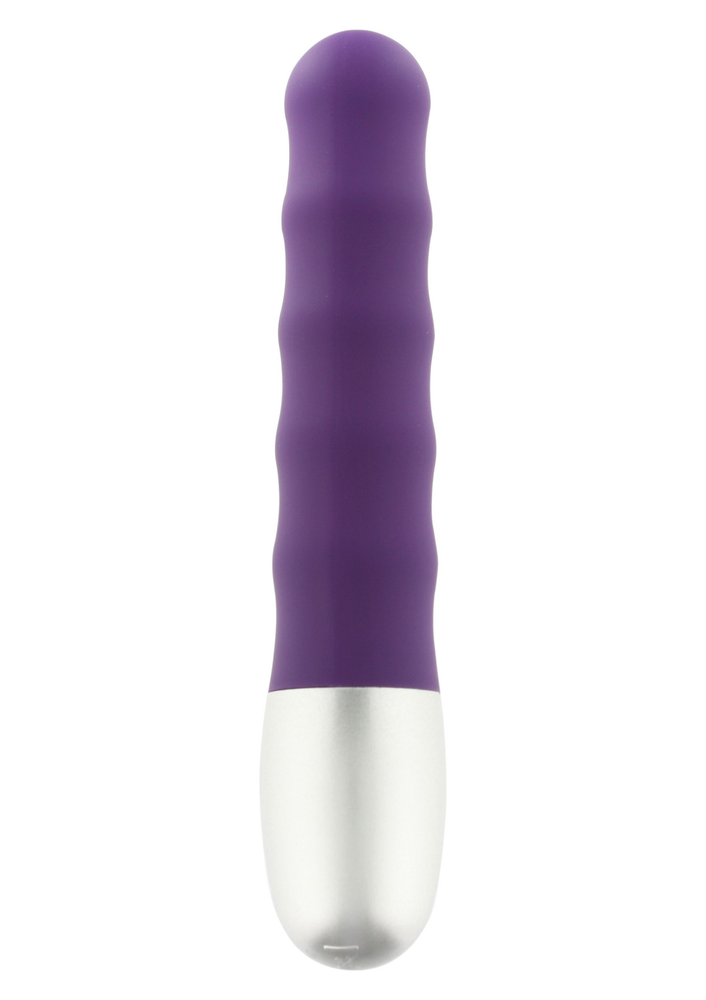 Seven Creations Discretion Ribbed Vibrator PURPLE - 1