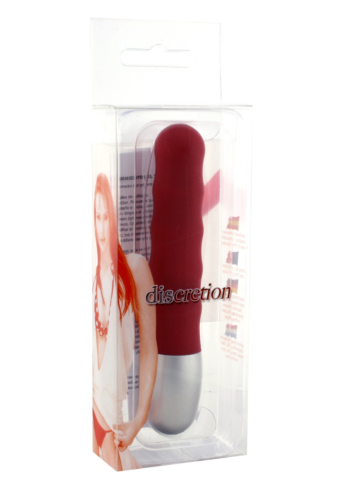 Seven Creations Discretion Ribbed Vibrator RED - 1