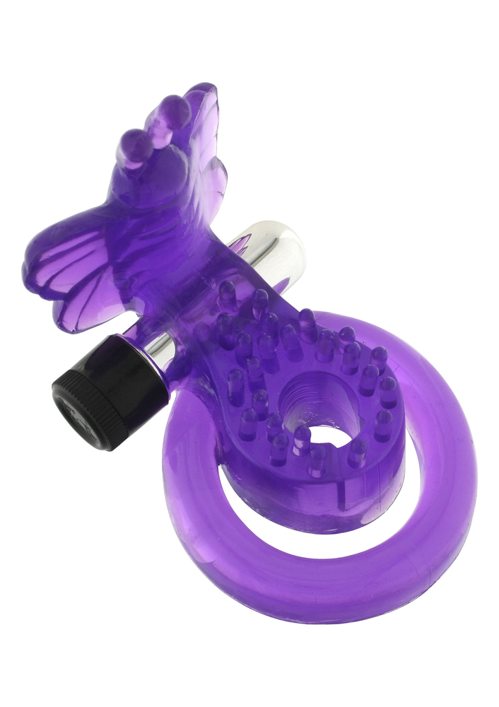 Seven Creations Cock & Ball Ring Butterfly PURPLE - 0