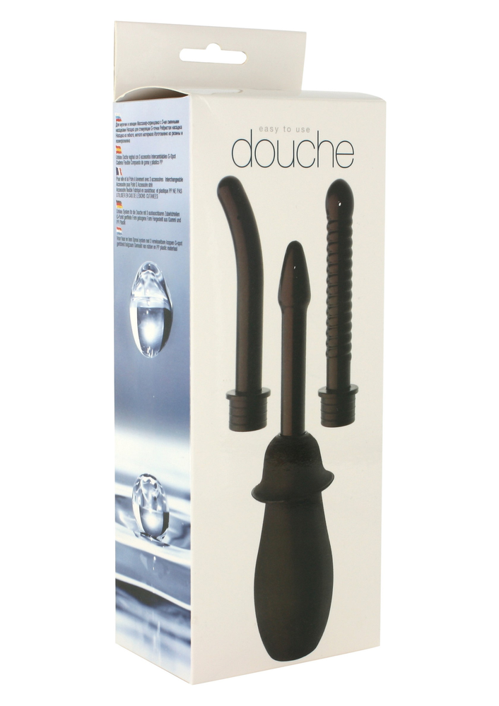 Seven Creations Anal Douche Kit BLACK - 1