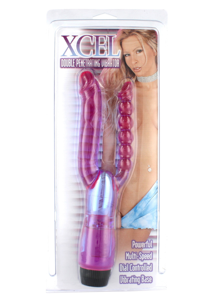 Seven Creations Double Penetrating Vibrator TRANSPA - 0