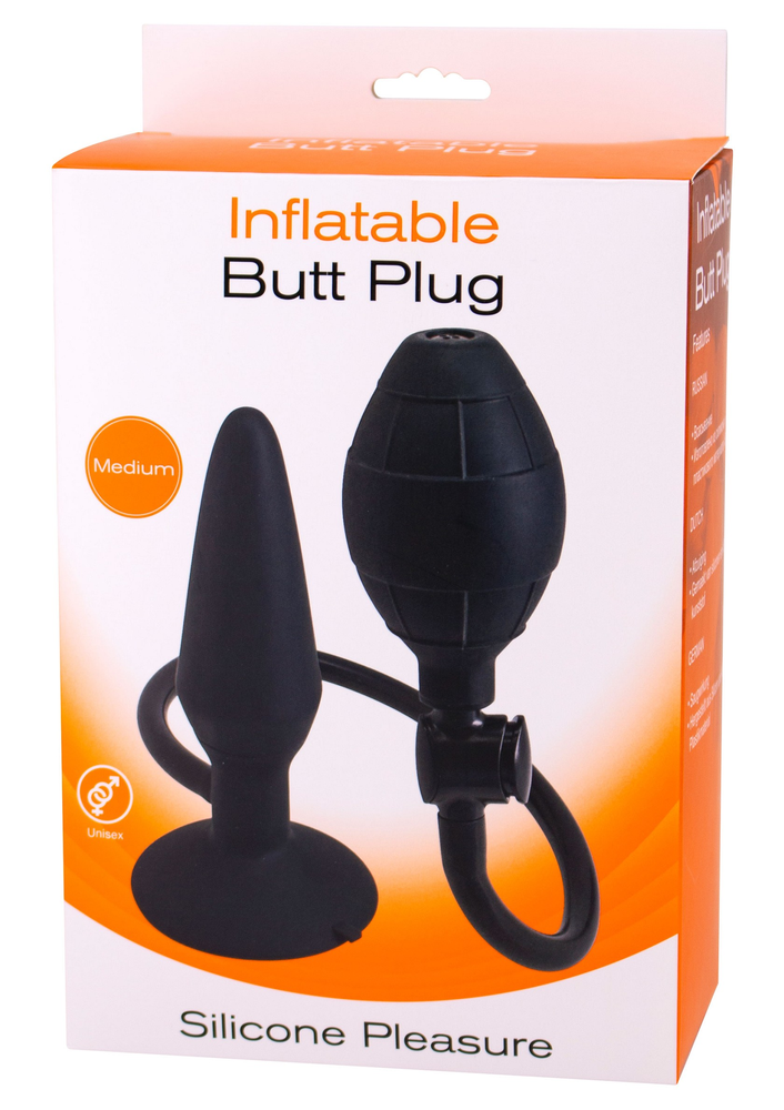 Seven Creations Inflatable Butt Plug M BLACK - 0