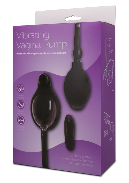 Seven Creations Vibrating Vagina Pump - Zwart