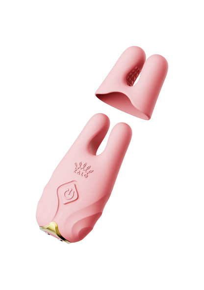 Zalo Nave Vibrating Nipple Clamps PINK - 8