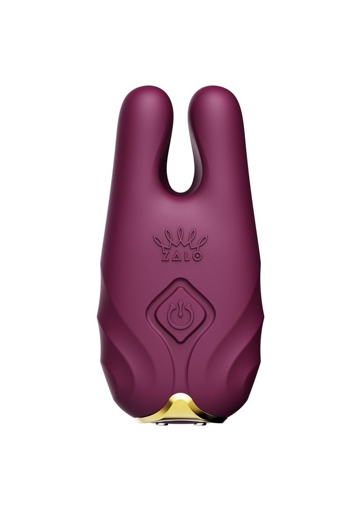 Zalo Nave Vibrating Nipple Clamps PURPLE - 11
