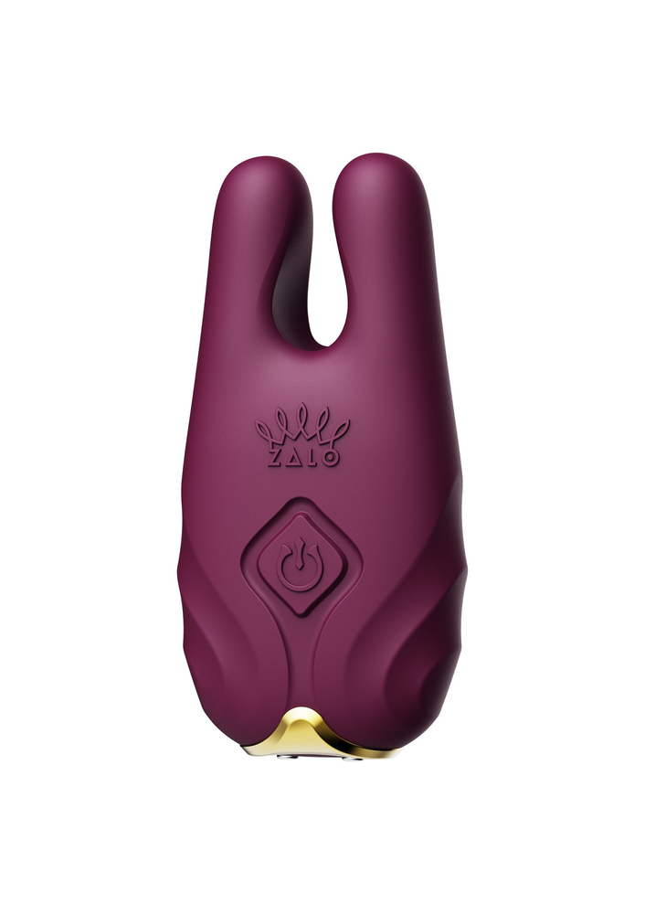 Zalo Nave Vibrating Nipple Clamps PURPLE - 10
