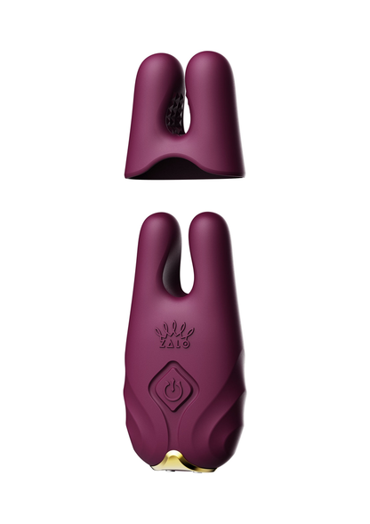 Zalo Nave Vibrating Nipple Clamps PURPLE - 3